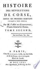 Histoire des révolutions de Corse