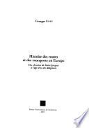 Histoire des routes et des transports en Europe