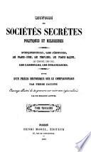 Histoire des sociétés secrètes politiques et religieuses