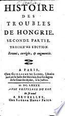 Histoire des troubles de Hongrie