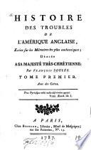 Histoire des troubles de l'Amérique anglaise