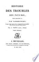 Histoire des troubles des Pays-Bas, sous Philippe II.