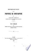 Histoire des villes de la province de Constantine