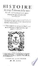 Histoire des vrays tesmoins de la verite de l'evangile