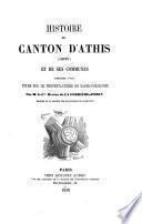 Histoire du canton d'Athis, Orne, et de ses communes