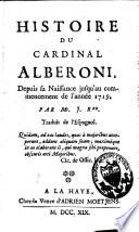 Histoire du cardinal Albéroni