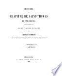 Histoire du chapitre de Saint-Thomas de Starsbourg pendant le moyen âge suivie d'un recueil de chartes