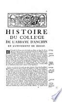 Histoire du collège de l'abbaye d'Anchin en l'université de Douay
