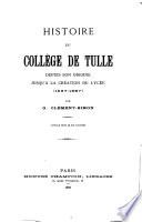 Histoire du Collège de Tulle