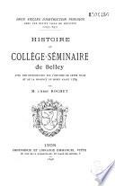 Histoire du collège-séminaire de Belley