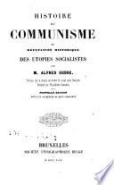 Histoire du communisme, ou Réfutation historique des utopies socialistes par Alfred Sudre