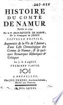 Histoire du Comté de Namur, publiée en 1754
