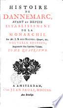 Histoire du Dannemarc avant et depuis l'établissement de la monarchie