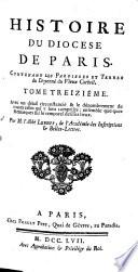 Histoire Du Diocese De Paris
