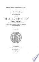 Histoire du diocèse et de la ville de Chartres