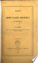 Histoire du droit d'asile religieux en Belgique