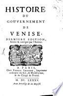 Histoire du gouvernement de Venise