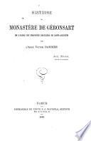 Histoire du monastère de Géronsart de l'ordre des chanoines réguliers de Saint-Augustin