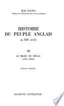 Histoire du peuple anglais au XIXe siècle: Le milieu du siècle (1841-1852)