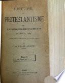 Histoire du protestantisme dans le Haut-Languedoc, le Bas-Quercy et le comté de Foix de 1685 à 1789
