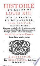 Histoire du règne de Louis XIII, roi de France et de Navarre