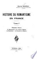 Histoire du Romantisme en France
