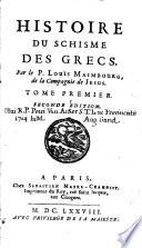Histoire du schisme des Grecs
