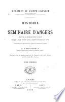 Histoire du séminaire d'Angers