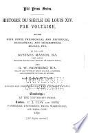 Histoire du siècle de Louis XIV
