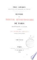 Histoire du tribunal révolutionnaire de Paris