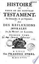 Histoire du Vieux et du Nouveau Testament