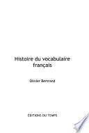 Histoire du vocabulaire français