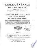 Histoire ecclesiastique. Par Monsieur l'Abbé Fleury, prêtre, Prieur d'Argenteüil, & Consesseur du Roi