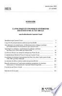 Histoire, économie et société