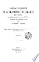 Histoire économique de la propriété, des salaires, des denrées et de tous les prix en général depuis l'an 1200 jusqu'en 1800