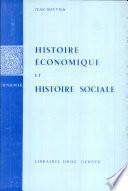 Histoire économique et histoire sociale