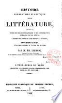 Histoire élémentaire et critique de la littérature...