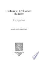 Histoire et civilisation du livre