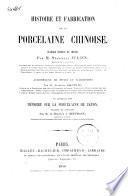 Histoire et fabrication de la porcelaine chinoise ouvrage traduit du chinois par Stanislas Julien