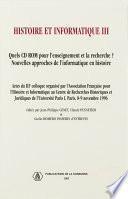 Histoire et informatique III