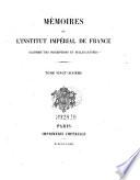 Histoire et memoires de l'Institut royale de France