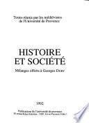 Histoire et société