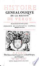 Histoire généalogique de la maison de Vergy ...