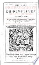 Histoire genealogique de plusieurs maisons illustres de Bretagne