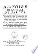 Histoire généalogique des sires de Salins au comté de Bourgogne