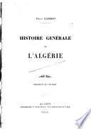 Histoire générale de l'Algérie