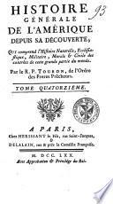 Histoire générale de l'Amérique depuis sa découverte