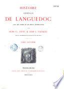 Histoire générale de Languedoc avec notes et pièces justificatives...