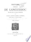 Histoire générale de Languedoc