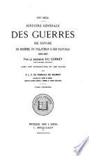 Histoire générale des guerres de Savoie, de Bohême, du Palatinat & des Pays-Bas, 1616-1627, avec une intr. et des notes par A.L.P. de Robaulx de Soumoy